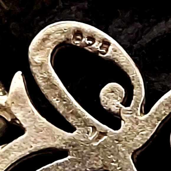 Glass Murano Bead and Butterflies Sterling Charm Bracelet size 7 inches - Picture 10 of 10